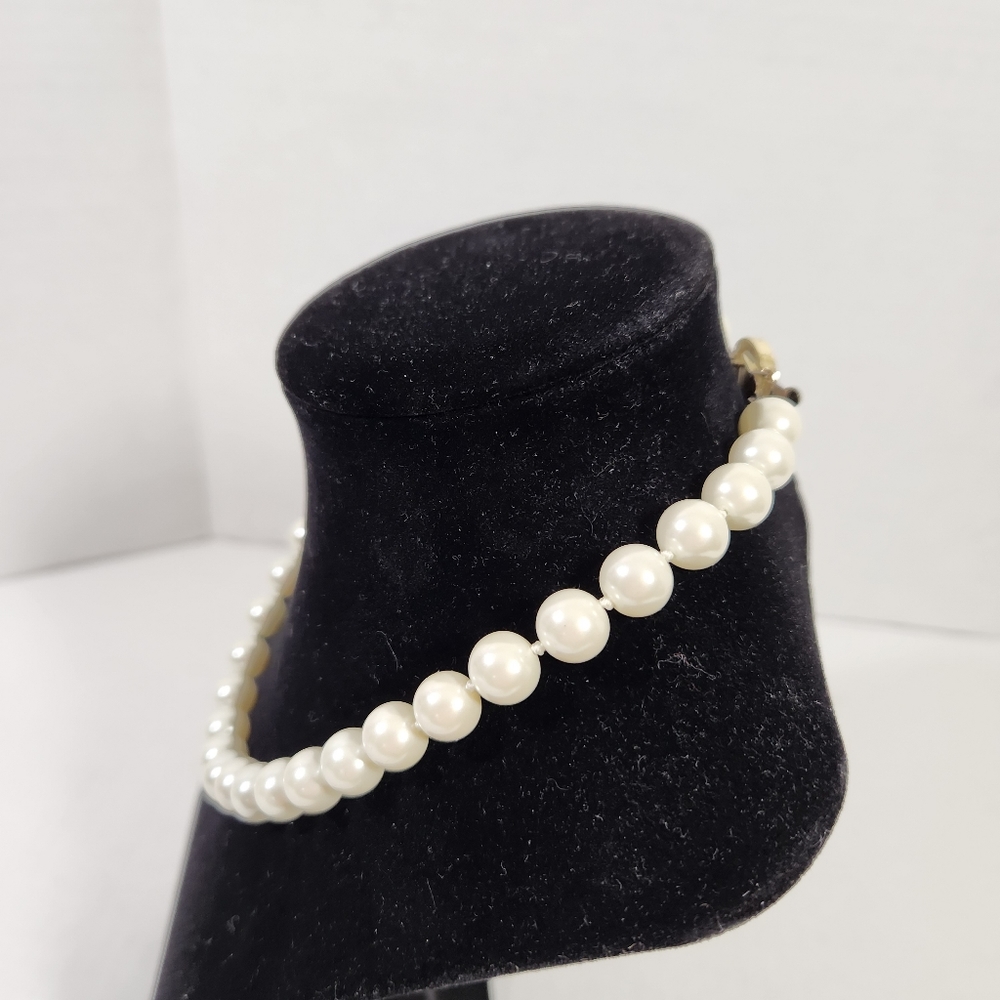 Authentic lauren ralph lauren pearl necklace 10in aprox vintage - Picture 2 of 6